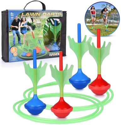 China Lawn Darts Game Glow in the Backyard Toy for Dark, Outdoor Kids and Adults DM-OT-402 for sale