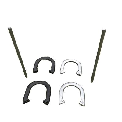 China Forged and Steel Horseshoe Set Complete with Addition of 4 Horseshoes, 2 Stakes - Perfect for Outdoor Parties and Gatherings DO-HS-001 for sale