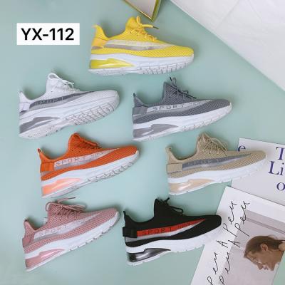 China Fashion Trend High Quality Fly Knit Women Breathable Sports Shoes Designer Walking Style Shoes for sale