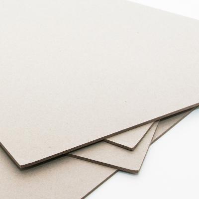 China Recyclable Double Side Gray Cardboard For Packaging And Printing Mixed Pulp Double Side Lining Gray Cardboard For Storage Box for sale