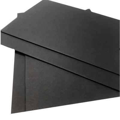 China Recyclable Black Cardboard A4 Cardboard Paper 300gsm Thickness Recyclable Black Hard Stiffness Thick Black Cardboard C Paper for sale