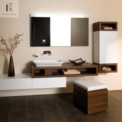 China PVC Modern Bathroom Vanity Cabinet Bathroom Floating Cabinet Bathroom Vanity With Marble Sink for sale