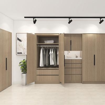 China Custom Expandable Small Wardrobe Closets Solid Wood Diy Wardrobe Cabinet for sale