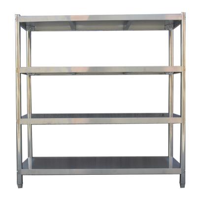 China Hotel Restaurant Stainless Steel Shelves Kitchen Stainless Steel Kitchen Storage Rack Viable Commercial Shelf for sale