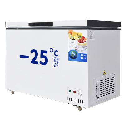 China Restaurant Portable Deep Refrigerator Large Capacity Equipment Fridge Freezer Supermarket Horizontal Freezer for sale