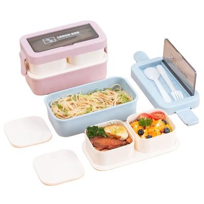 China Microwavable Leakproof Take Out School Kids Bento Heated Thermal Insulated Plastic Lunch Box for sale