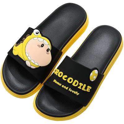 China Cute Cartoon Design Eva Waterproof Water Bathroom Woman Summer Hand Painted Slippers Couples Waterproof Unisex for sale