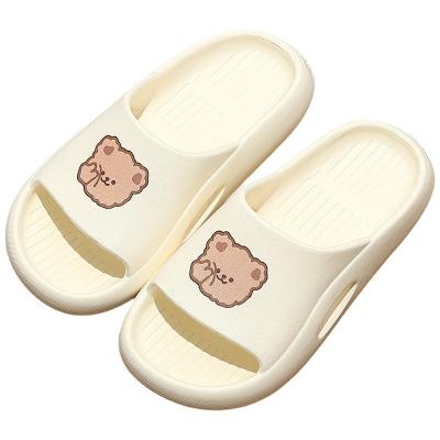 China Lightweight Customized Summer Sunny Home Kawaii Soft House Bear Slippers Women's Casual Slippers for sale