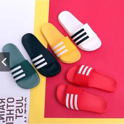 China CUSHIONING Custom PVC Indoor Flat Non-slip Bathroom Shoes Slippers Summer Home Slippers for sale