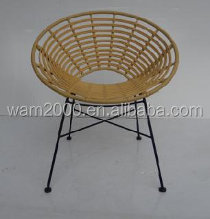 China KD Design Steel PE Wicker Lounge Chair for sale