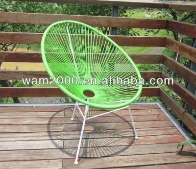 China Modern PE Steel Round Wicker Egg Chair for sale