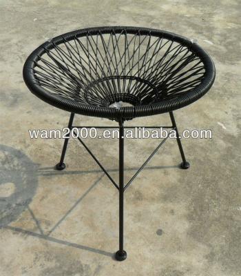 China Round modern garden rattan coffee table for outdoor for sale