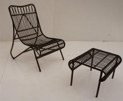 China Outdoor garden rattan stool for sale