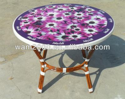 China PANEL stock sale resin MDF with alu. frame table for sale