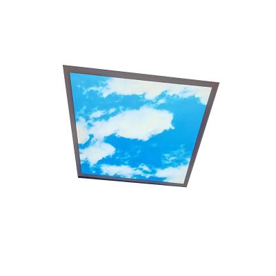 China Modern Custom White Aluminum Frame 2x2 High Lumen Led Panel Light Ceiling Blue Sky Cloud For Ultrathin Ceiling Panel LED Panel Light for sale