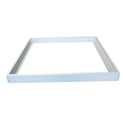 China Modern Led Aluminum Box Kit For Ceiling Panel Outer Supporting Frame Panel White Lining Strip Panel Light 600 x 600 for sale