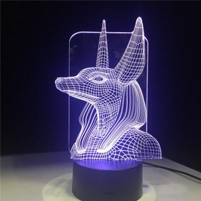 China Wholesale acrylic base 3d eco-friendly home decor usb led night lights novelty illusion table lamp for home decorative light for sale