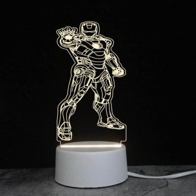 China Wholesale home eco-friendly acrylic bedside decor 3d bar usb rechargeable 3w led creative colorfu lplug in night light for sale