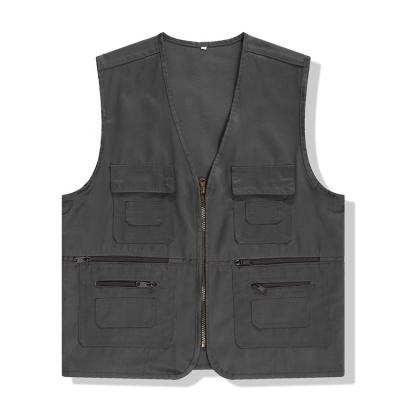 China Hot Sale QUICK DRY City Functional Tactical Vest Tooling Fishing Journalist Vest Men's Sleeveless Vest for sale