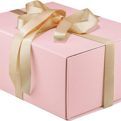 China Handmade Magnetic Shipping Protection Custom Packaging Paper Boxes With Your Own Logo Pink Box for sale