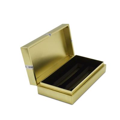 China Recycled Materials Eyelash Growth Serum Packaging Gift Box Matte Lamination Gold Foil Paper Packaging Boxes With EVA for sale