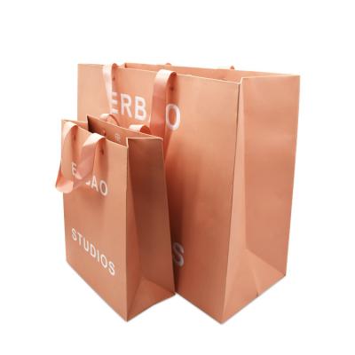 China Recycled Materials Recycled Cheap Price Luxury Brand Gift Custom Printed Shopping Paper Bag With Your Own Logo for sale