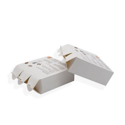 China Recycled Materials Customized New Design White Card Paper Box Dinner Dish Packaging Box for sale