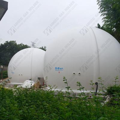 China Large Biogas Plant Double Membrane Gasholder for Biogas Plant Biodigester for sale