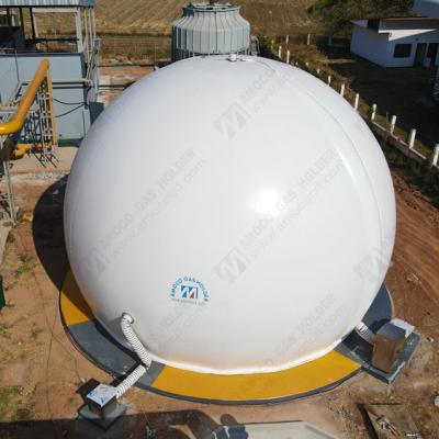 China Industry fuel double membrane gas balloon biogas storage balloon gas holder for biogas plant for sale