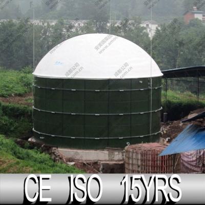 China Bio industry fuel gas storage racks/tanks for food waste disposal biogas digester for sale