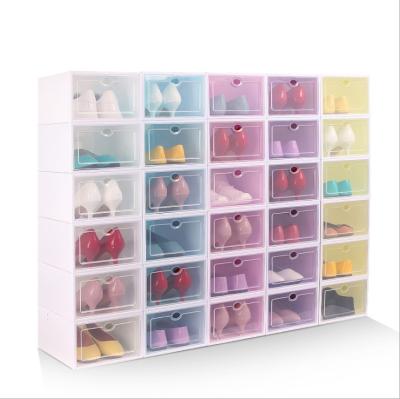 China Amazon Hot Items Folding For 2021 Dustproof And Oxidation Resistant Stackable Clear Plastic Shoe Box Wholesale for sale