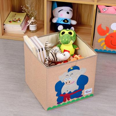 China Foldable Storage Toy Storage Bin Cartoon Clothes Cube Storage Box for sale