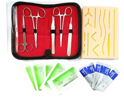 China School and Hospital 3 Layer Suture Practice Pad Skin Sutures Surgical Practice Suture Kit en venta