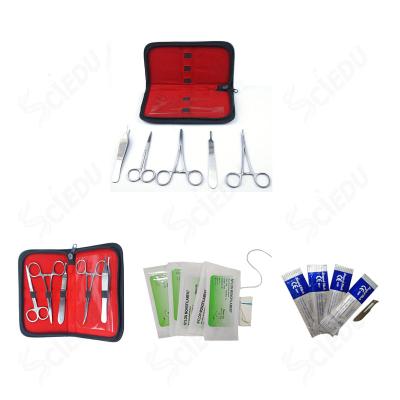 China School and Hospital 3 Layer Surgical Suture Practice Kit Suture Practice Pad Suture Tool Kit for sale