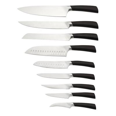 China Hip-home Sustainable Factory Unique Logo Steel Blade Knives Kitchen Custom Knife Set Cuchillos juego Chef Knives for sale