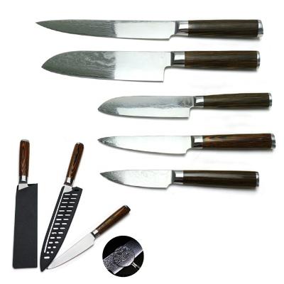 China Sustainable Premium Chef Quality Japanese Knife Stainless Steel Damascus Hip-house Knife Dining Kitchen Knives Accessories for sale