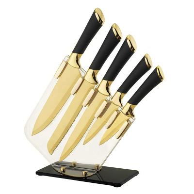 China Sustainable Hip-home Cooking Knife Tools Home Kitchen Kitchen Knives Set Chef Slicing Steel Chef Knife Set de cuchillos de cocina for sale