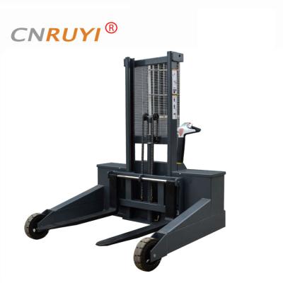 China Hotels Rough Lot Type Electric Pallet Stacker With 1500kg Loading for sale