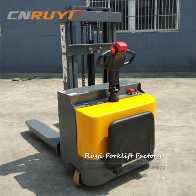 China Electric Stacker Self Lift Pallet Forklift With Load Capacity 200kg From 500kg To 2000kg for sale