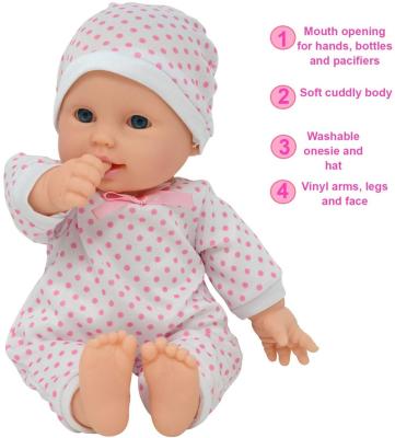 China 12 Inch Full Silicone Baby Doll Toy Made In China Reborn Doll Limb Movement Girl Birthday Gift for sale