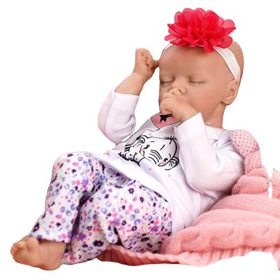 China Handmade Realistic Silicone Newborn Soft Vinyl Full Body Doll Toy Limb Movement 18inches Reborn Baby Dolls for sale