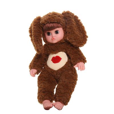 China Ears can move new design realistic body silicone doll wholesale 16 inch vinyl newborn reborn baby - doll for girl for sale