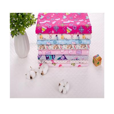 China Shrink-Resistant Double Sides 100% Cotton Flannel Blanket Baby Cloth Soft Home Textile Fabric for sale