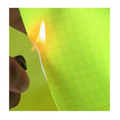 China Fluorescent Yellow Flame Retardant Antistatic 100% Cotton Fabric For Garment for sale