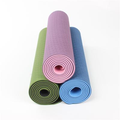 China Waterproof Yoga Mat Positions , Custom Yoga 2021 Dual Color 6mm Matt for sale