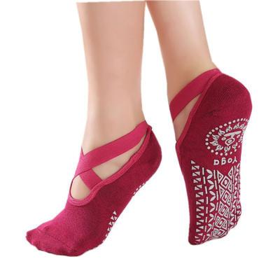 China QUICK DRY Grip Pull Up Back Yoga Sock For Pilates With Arch Support for sale