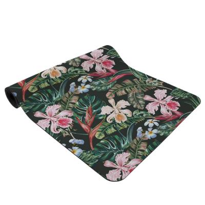 China Eco Friendly Eco Friendly Custom Printing Natural Suede Rubber Yoga Mat for sale