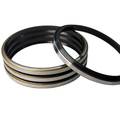 China Hydraulic Cylinder NBR FKM Excavator Oil Seal Hydraulic Metal Dust Wiper Seal GA DKB DKBI Cylinder Manufacturers for sale