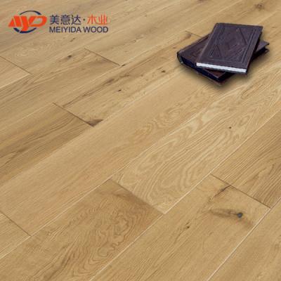 China 14mm Modern Oak Brushed Multilayer Engineered Wood Flooring for sale