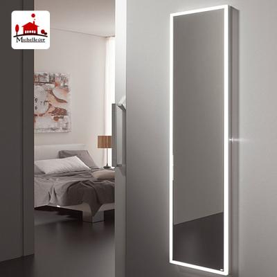 China Rectangular Integral Bathroom Wall Mirror With Light Bright Frameless Wall Hanging Mirror Rectangle Integral Mirror for sale